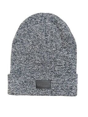 Ethika Marled Knit Beanie Black White Cuffed